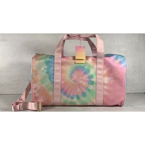 Stoney Clover Lane Target Tie Dye Duffle Bag Weekender Pink Crossbody NWT